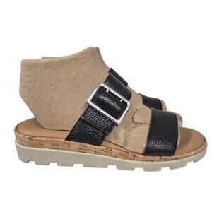 The Flexx WOODSTOCK Black Slide Sandal sz 9